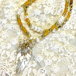 Freshwater pearl necklace set